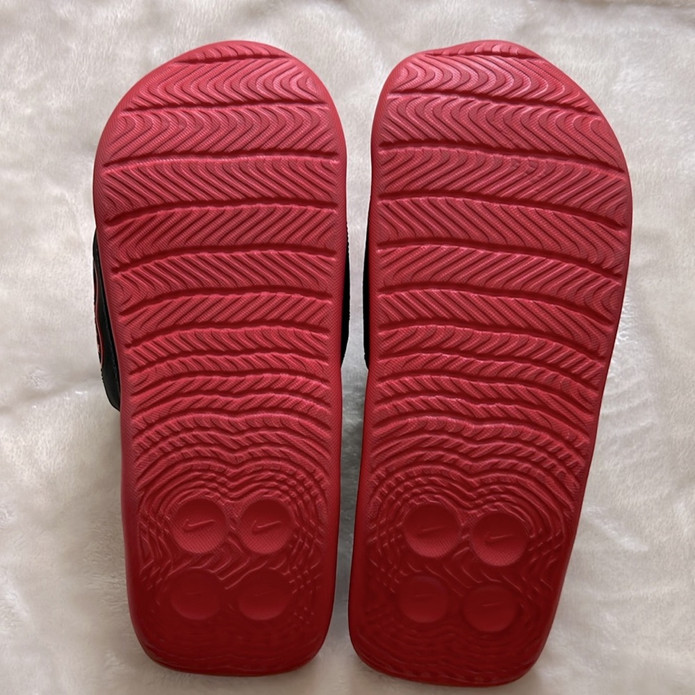 NIKE 👟 LIKE NEW AIR MAX CIRRO RED/BLACK VEGAN SYNTHETIC SANDAL SLIDES Men’s 13 - Picture 11 of 13